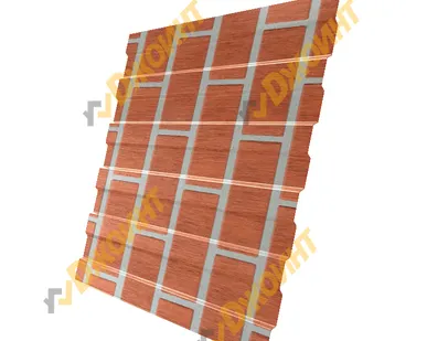 фото Профнастил С-10 0,4 Printech Red Brick (Красный кирпич)