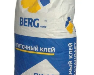 фото Клей плиточный ПК 10 ВЕRGhome 10 кг /100шт/пал/