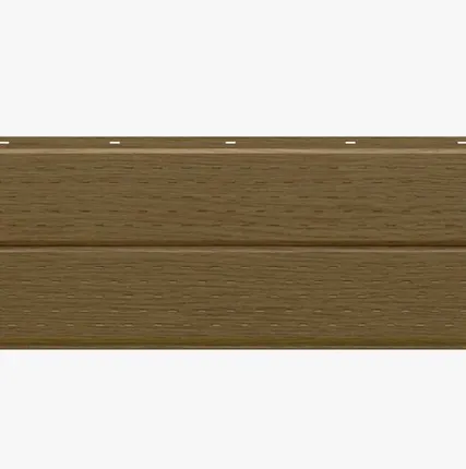 Фото №0 Сайдинг Потолочно-фасадная панель «Софит» перфорированный покрытие 3D темный бук Россия, эконом, 0.4-0.45 мм