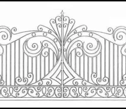 Фото №0 Распашные ворота для дачи кованые &quot;Тиковые&quot;, арт. Э.К.В.6