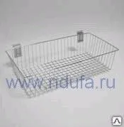 фото Хромированная корзина на решетку. Размеры 385x300x200 мм. (P4020)