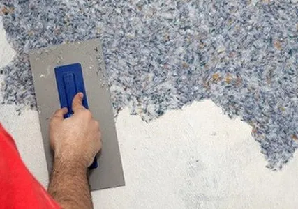 Фото №0 Нанесение жидких обоев