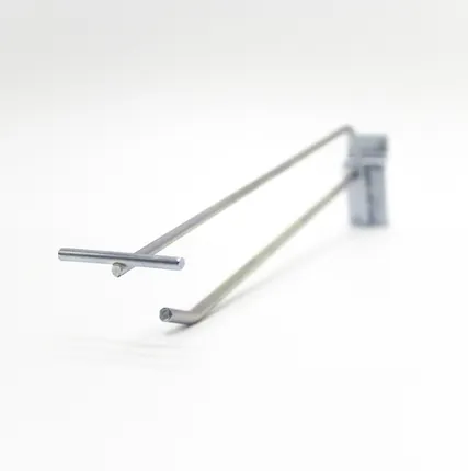 Фото №0 Крючок на экономпанель одинарный с ценникодержателем 250мм, d=5мм, цинк