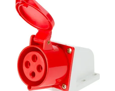 фото Розетка 124 стационарная 3Р+РЕ 32А 380В IP44 Rexant 11-8913