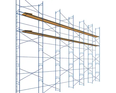 фото Леса рамные строительные ЛРС 12х18м (2 яруса)