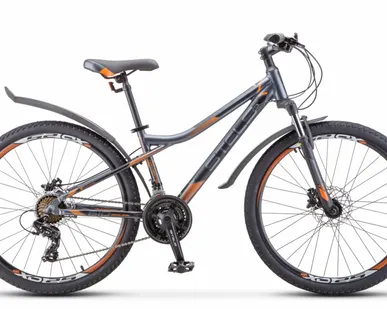 фото Горный (MTB) велосипед STELS Navigator 610D V 26 V010 антрацитовый 14" рама