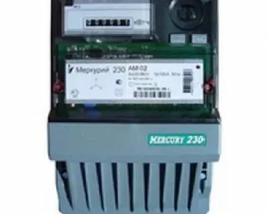 фото Счетчик Меркурий 230 AM-02 3ф 10-100А класс точн. 1.0 1 тариф. импульс. вых. на панель мех. ОУ Инкотекс 00000034804