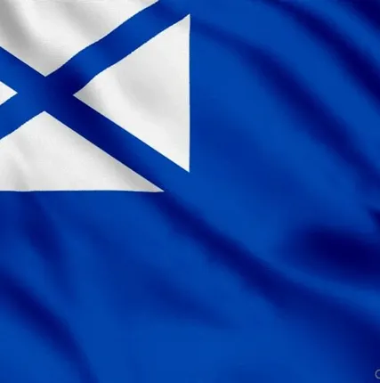 Фото №0 Флаг судов (катеров) Вспомогательного флота [90х135 см. из ткани Атлас]