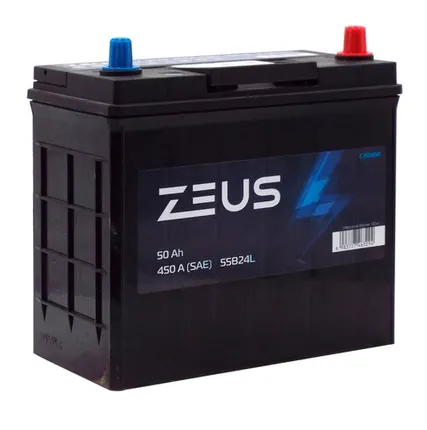 Фото №0 Аккумулятор ZEUS Asia 55B24L 50 Ач о.п.