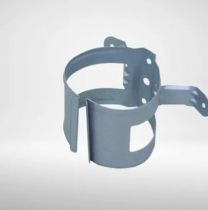 Фото №0 Крепление трубы на дерево, оцинкованное 90мм