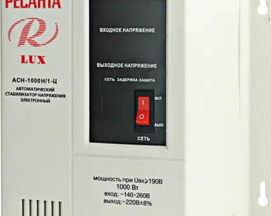 фото Стабилизатор напряжения однофазный РЕСАНТА АСН- 2 000 Н/1-Ц Lux