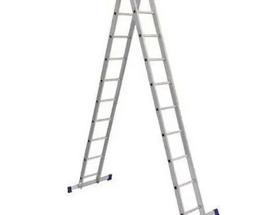 фото Лестница двухсекционная шарнирная Алюмет Т2 203