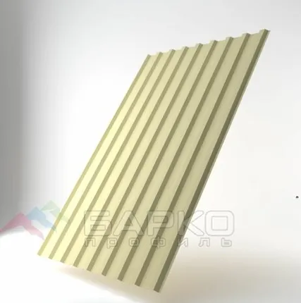 Фото №0 Профлист НС-20 - 1150 мм (1100 мм) 00000690/65 RAL 1014 Полиэстер 0.65