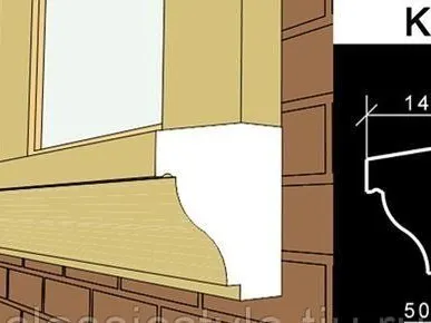 фото Подоконный карниз KP17