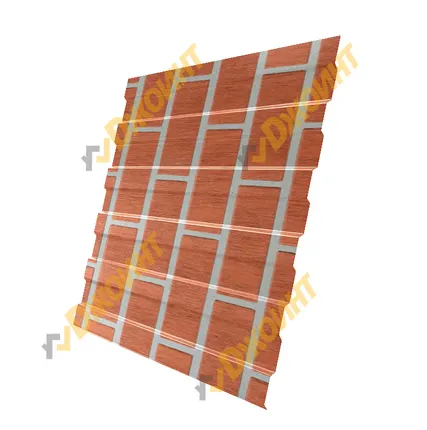 Фото №2 Профнастил С-8 0,4 Printech Red Brick (Красный кирпич)