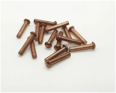 фото Заклепка 3х16 медная с полукруглой головкой, 25шт.