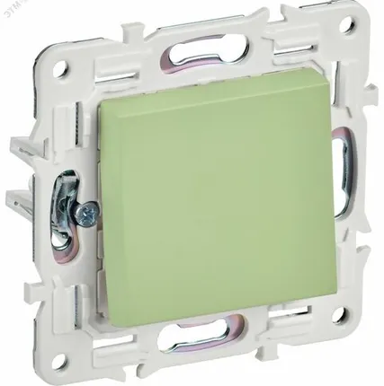 Фото №0 SKANDY Выключатель 1-клавишный 10А SK-V01G мятный IEK