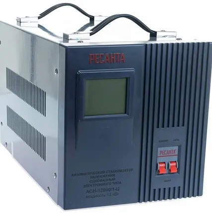 Фото №0 Стабилизатор 1-ф. 12000 ВА Uвх=140-260В (ШхГхВ 220х38...