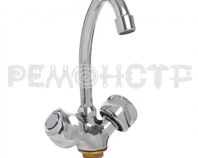 фото Смеситель для кухни с гайкой без подводки 1292 цинк KDM-2008AS-01-76 , 1/2' Lucky Tap, 1/10 П