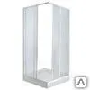 Фото №0 Кабина душевая стекло 900х900мм белый без поддона 2-х стенная