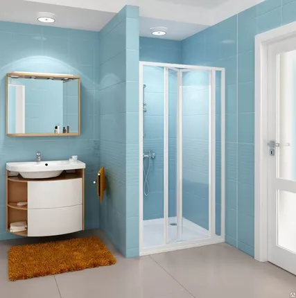 Фото №0 Душевые двери складывающиеся трехэлементные Ravak Supernova SDZ3-90 белый P