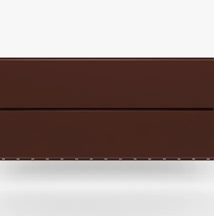 Фото №0 Сайдинг Металлический сайдинг «Евробрус» 0.47-0.50 мм RAL 3009, Коррида