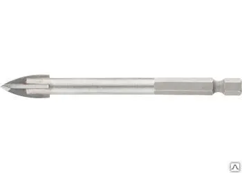 фото Сверло по керамической плитке 8 мм 6-гранный хвостовик арт. 72807 (БАРС)