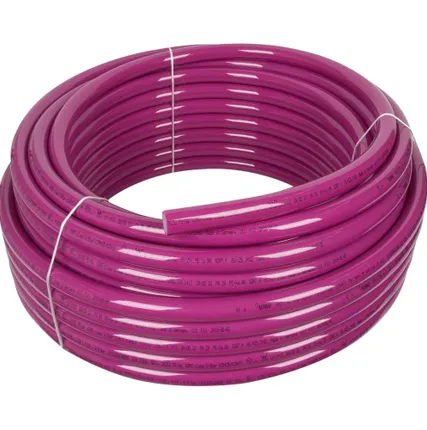 Фото №0 Труба PEXa 20*2.8 REHAU RAUTITAN Pink PLUS (120 м) лиловая с кислородным барьером