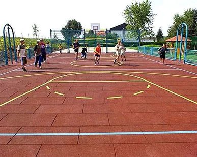 фото Резиновое покрытие для спортивных площадок 500х500