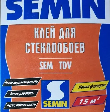 Фото №0 Клей сухой для стеклообоев Семин Сем ТДВ (0.35кг)