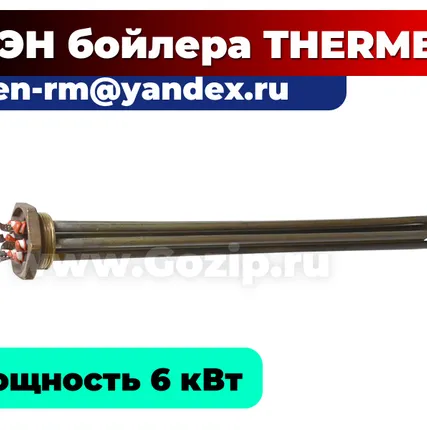 Фото №0 ТЭН 6 кВт для водонагревателя Thermex (Термекс) - блок тэнов на резьбовом фланце 48мм