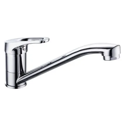 Фото №0 Смеситель для кухни GrossAqua Base, с поворотным изливом, (3210258С- G0110)