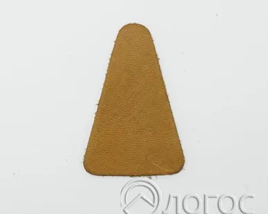 фото Заплатки декор.пришивн. кожа И 21 "Треугольник", бежевый, бежевый