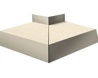 фото Угол отлива внешний 250 0,45 Print Elite с пленкой Milky Wood