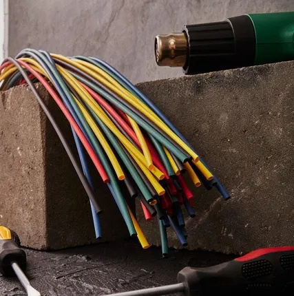 Фото №2 Набор трубок термоусадочных ТУТ 4.0/2.0мм 1м (уп.50шт) 5 цветов Rexant 29-0154