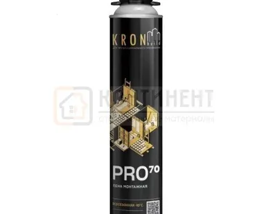 фото Пена монтажная KRONbuild 70 Pro 950гр (всесезонная)