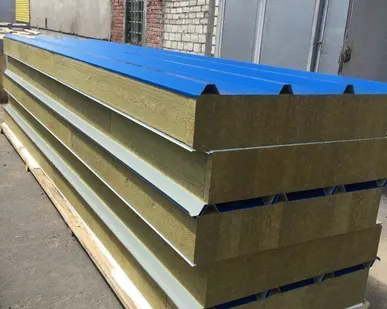 фото Сэндвич-панель кровельная с базальтовым утеплителем 150 мм