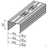 фото Профиль ПС-2 50х50х 3м профиль стоечный