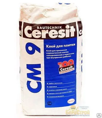 Фото №0 Клей для керамической плитки Церезит СМ-9 (25кг)