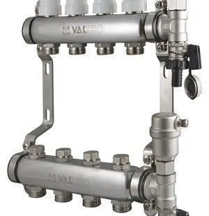 фото Коллекторный блок без расходомеров 1", 4 x 3/4" VTc.594 VALTEC