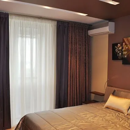 Фото №0 Дизайн штор для спальни