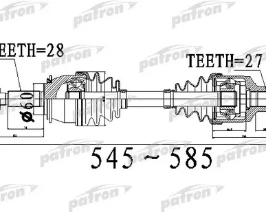 фото PDS0534 Полуось