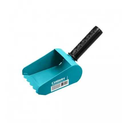 Фото №0 Кельма-ковш СИБИН с резиновой рукояткой 100 мм.