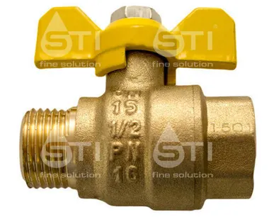 фото Вентиль шаровой газовый STI ШГ бабочка 20