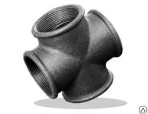 фото Крест чугунный, черный, 40 мм