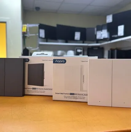 Фото №0 Умный выключатель aqara H1 EU, двухклавишный