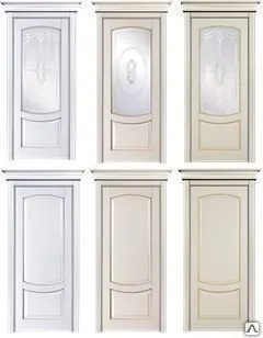 фото Дверное полотно Ремарк (Бук)эмаль, тип остекленное Аметист Б-11