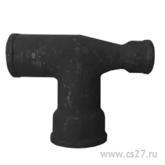 фото Отвод чугунный прямой 90° 100 х 100 х 50