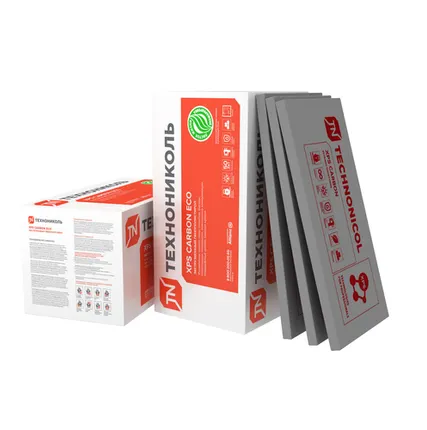 Фото №0 Экструдированный пенополистирол XPS CARBON ECO 1180х580х50мм