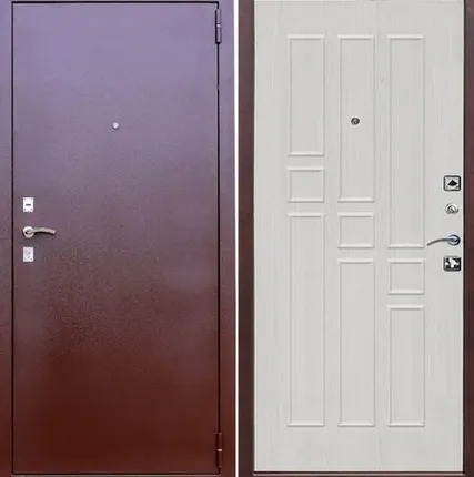 Фото №0 Дверь входная Гарда 8мм (Ferroni) металл 0,8мм/МДФ, Антик медь/Белый ясень 2050х960мм, ПРАВАЯ